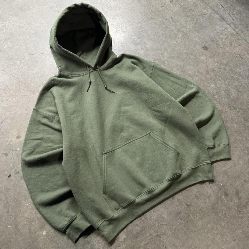 Men's Green and Khaki Hoodie